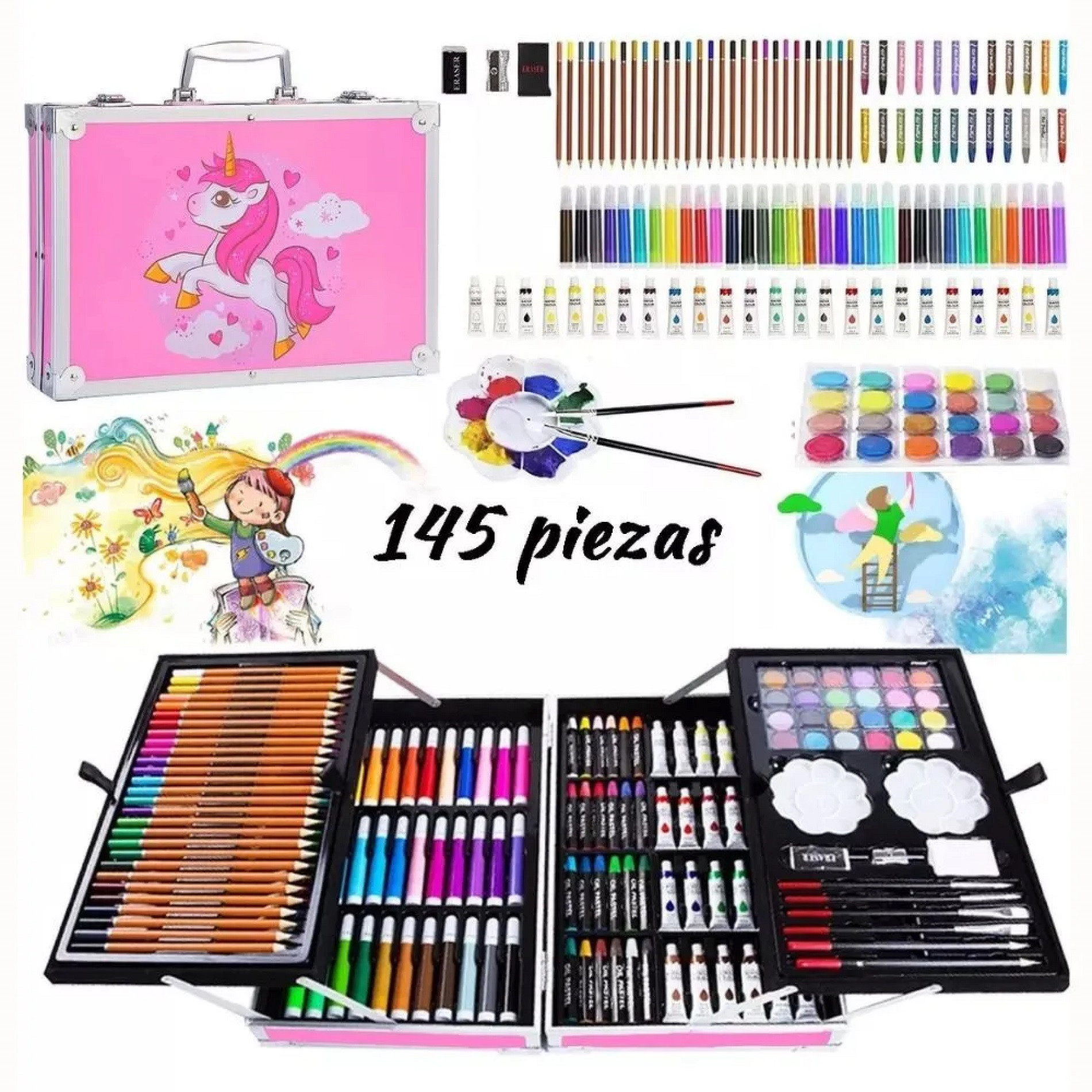 Miniatura 4 de Maletin Kit De Arte Pintura X 145 Piezas